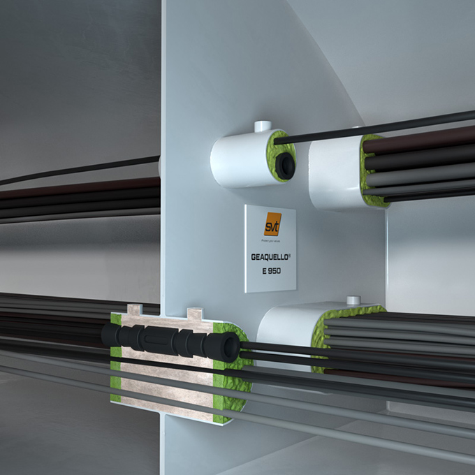 一種艦船和海上項目專用的多重管線貫穿密封防火系統(tǒng)SVT E950